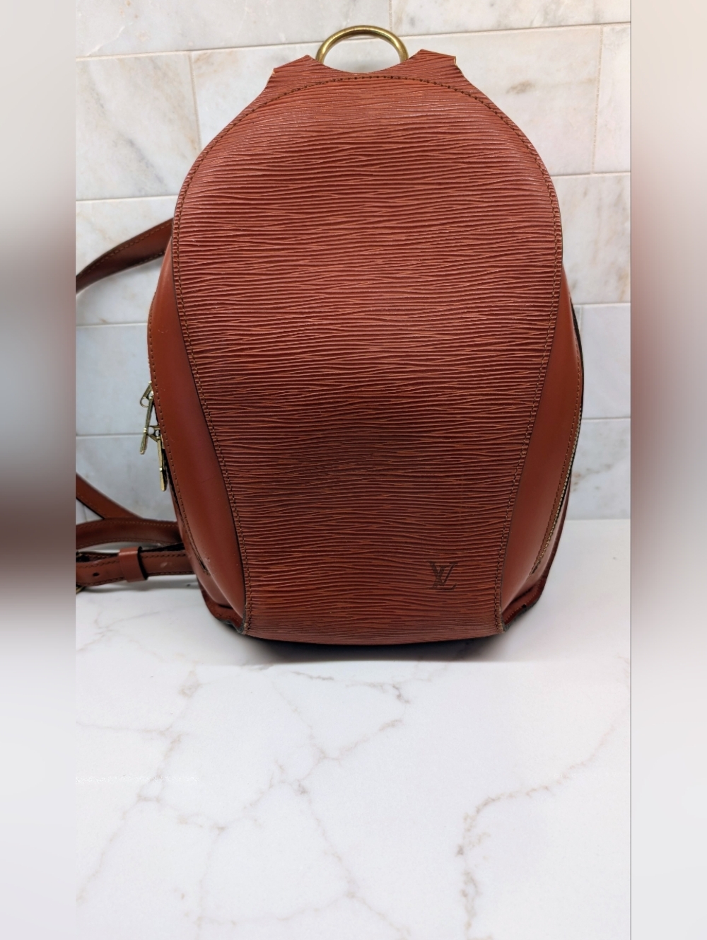 Louis Vuitton Brown Epi Leather Mabillon Backpack